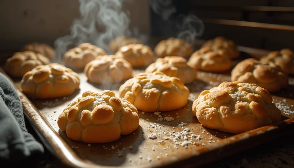Starbucks-style Ginger Molasses Cookies cooling on baking sheet